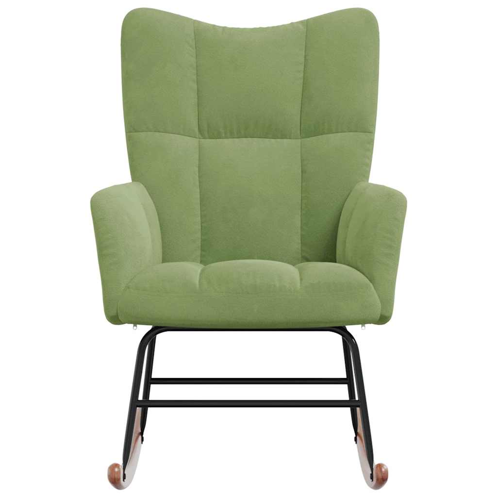 Schommelstoel fluweel lichtgroen is nu te koop bij PeponiXL, paradijselijk wonen!