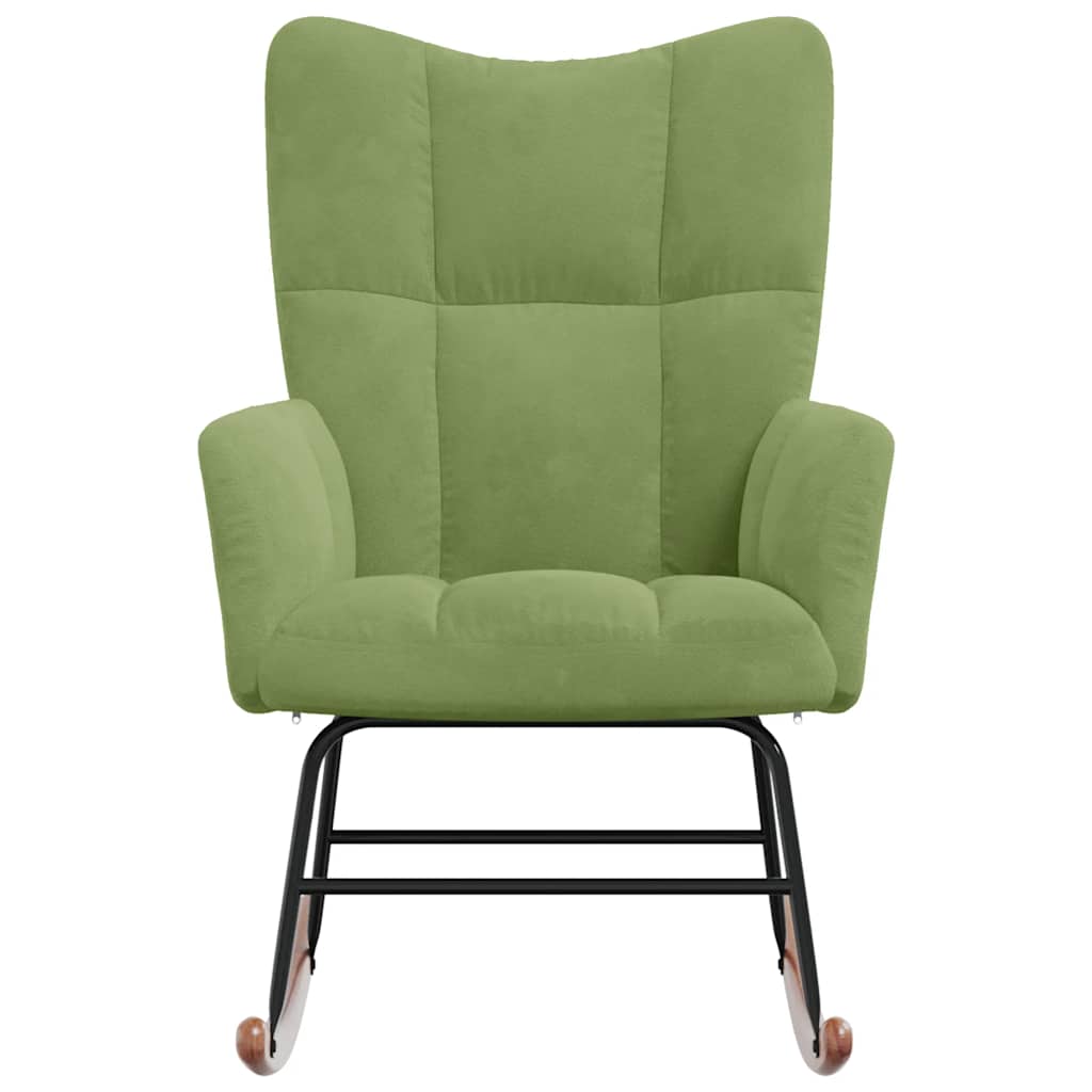 Schommelstoel fluweel lichtgroen is nu te koop bij PeponiXL, paradijselijk wonen!