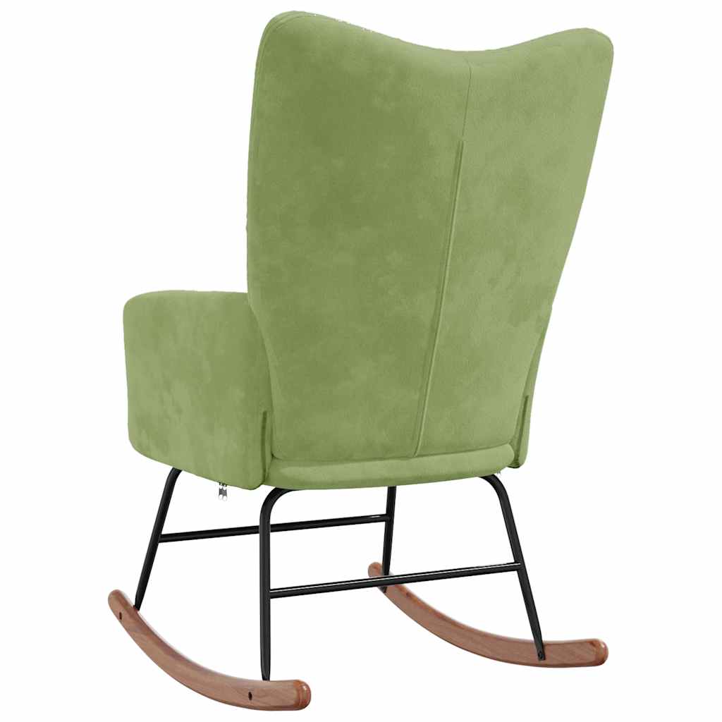 Schommelstoel fluweel lichtgroen is nu te koop bij PeponiXL, paradijselijk wonen!