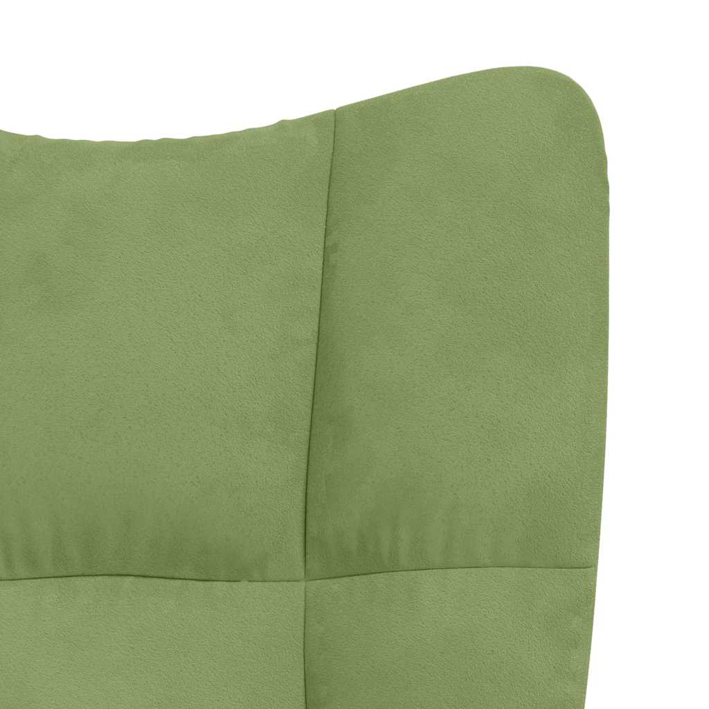 Schommelstoel fluweel lichtgroen is nu te koop bij PeponiXL, paradijselijk wonen!