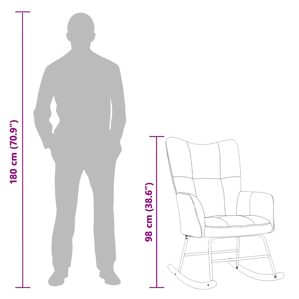 Schommelstoel fluweel roze is nu te koop bij PeponiXL, paradijselijk wonen!