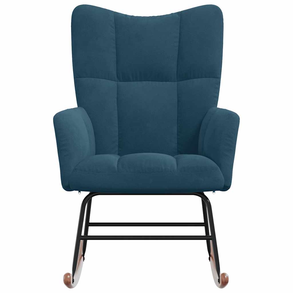Schommelstoel fluweel blauw is nu te koop bij PeponiXL, paradijselijk wonen!