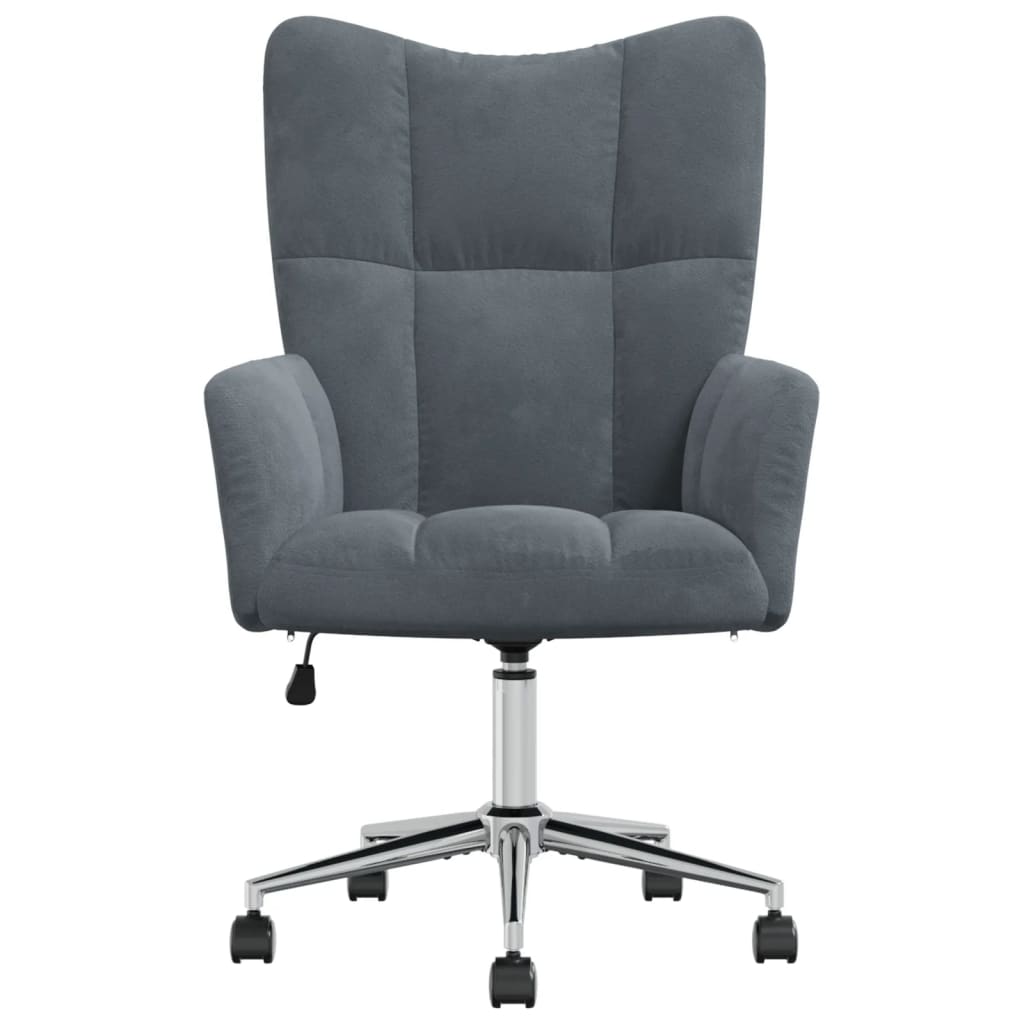 Relaxstoel fluweel donkergrijs is nu te koop bij PeponiXL, paradijselijk wonen!