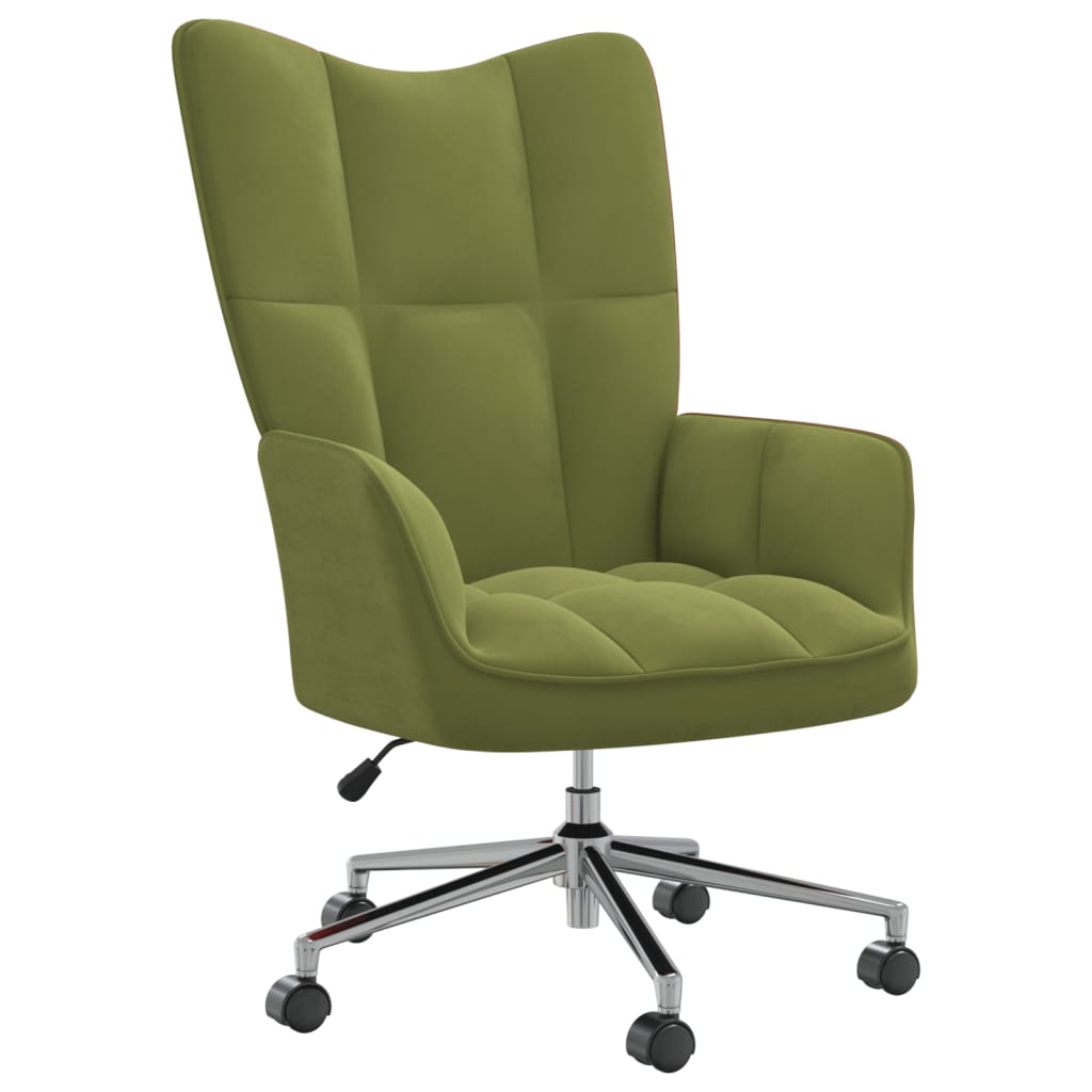 Relaxstoel fluweel lichtgroen is nu te koop bij PeponiXL, paradijselijk wonen!