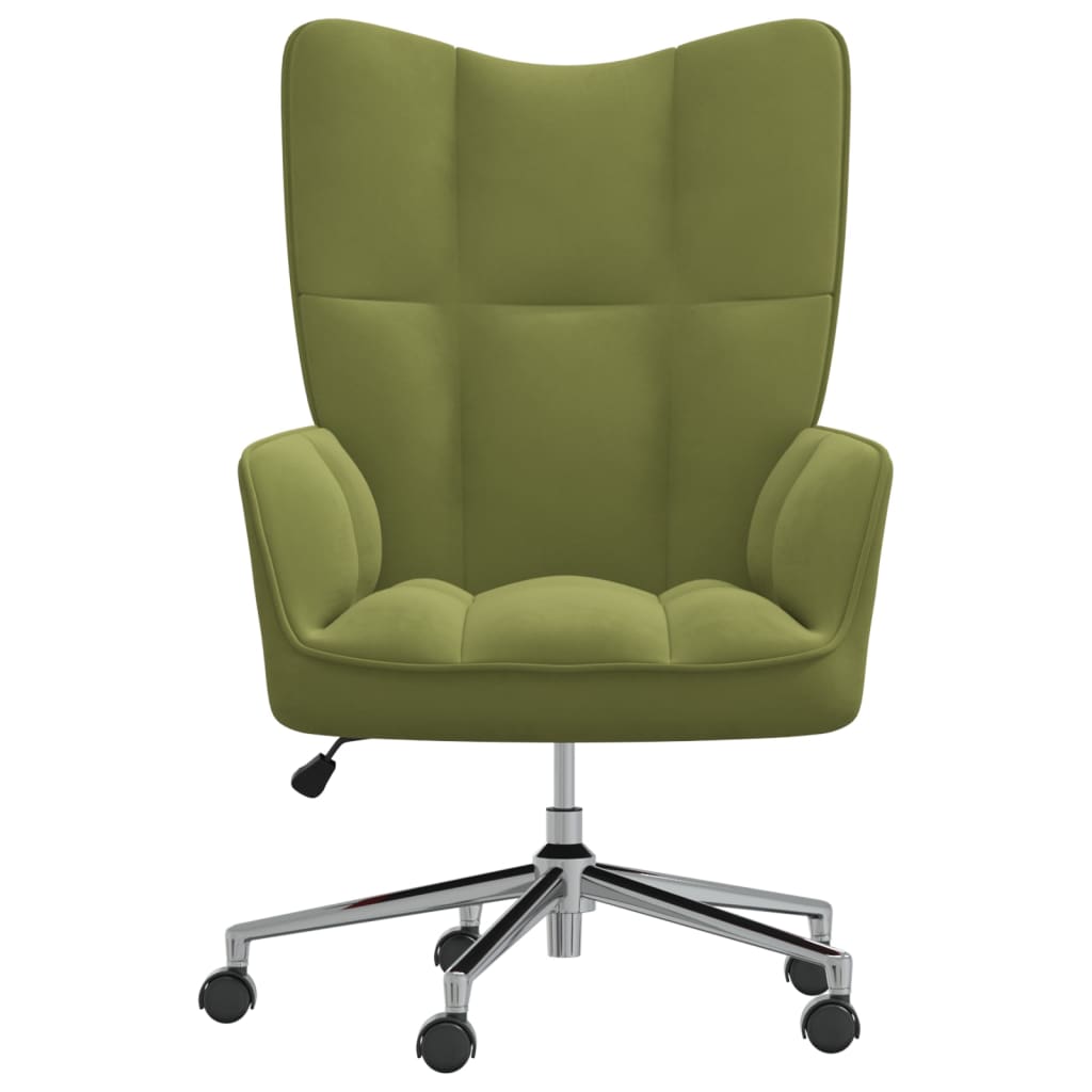 Relaxstoel fluweel lichtgroen is nu te koop bij PeponiXL, paradijselijk wonen!
