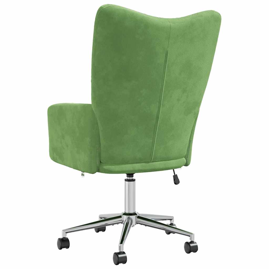 Relaxstoel fluweel lichtgroen is nu te koop bij PeponiXL, paradijselijk wonen!