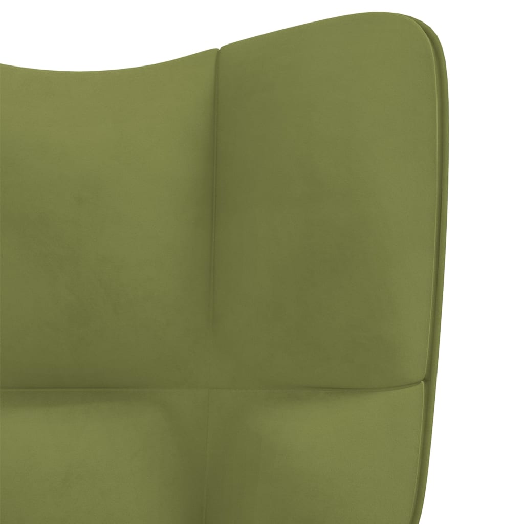 Relaxstoel fluweel lichtgroen is nu te koop bij PeponiXL, paradijselijk wonen!