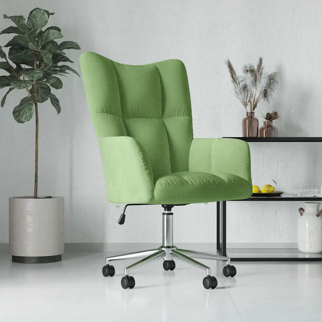 Relaxstoel fluweel lichtgroen is nu te koop bij PeponiXL, paradijselijk wonen!