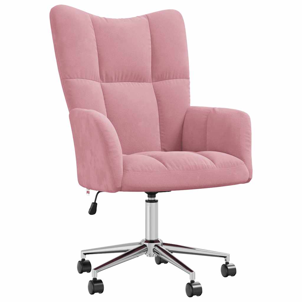 Relaxstoel fluweel roze is nu te koop bij PeponiXL, paradijselijk wonen!