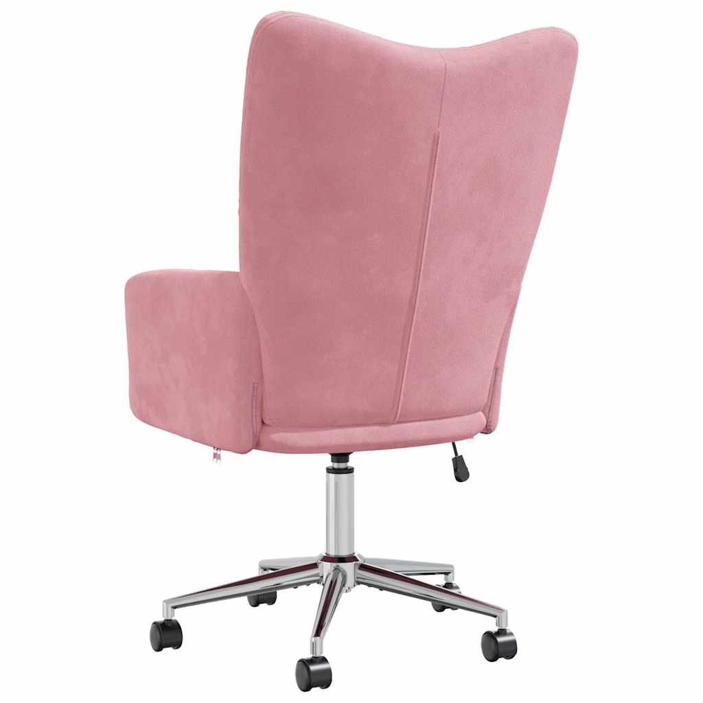 Relaxstoel fluweel roze is nu te koop bij PeponiXL, paradijselijk wonen!