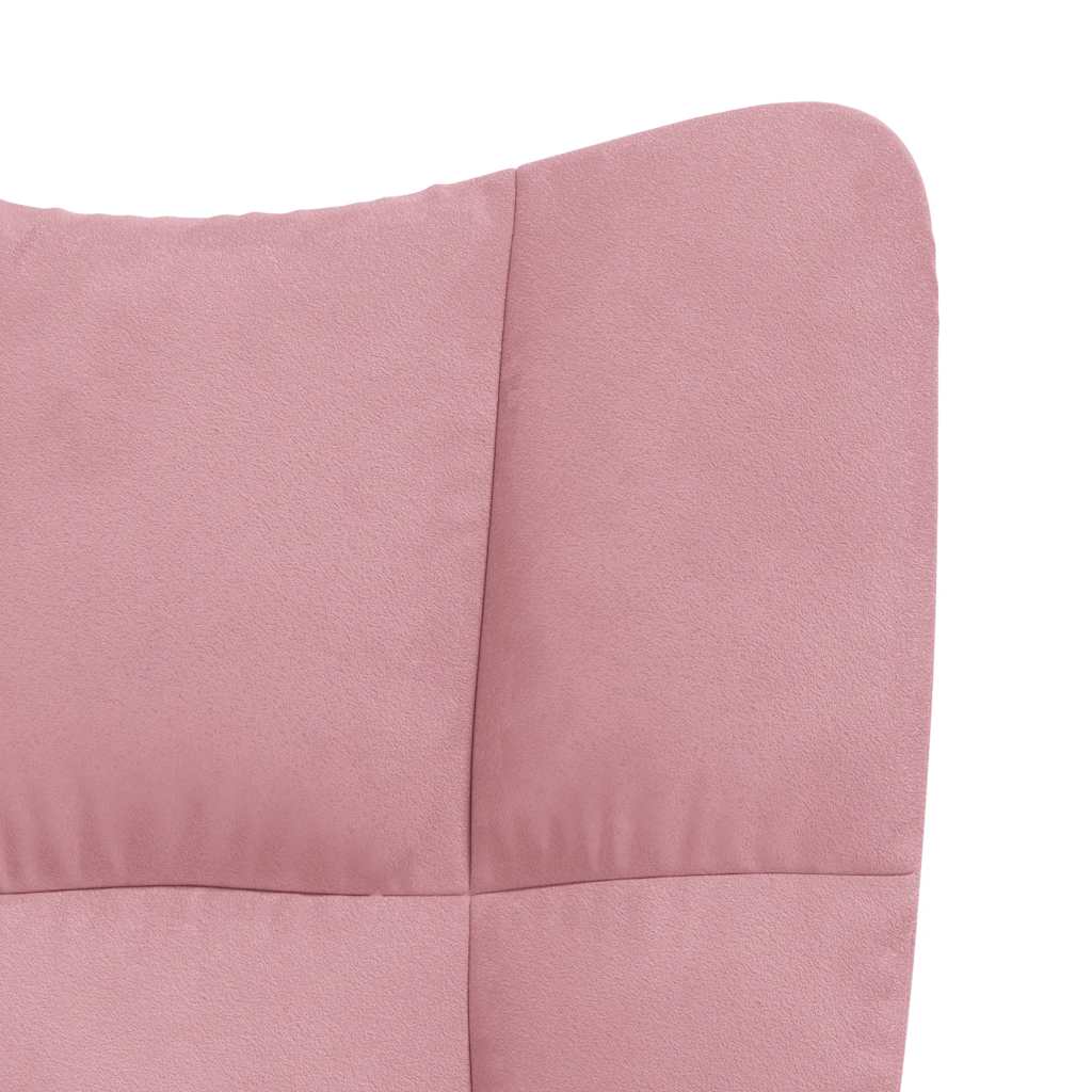 Relaxstoel fluweel roze is nu te koop bij PeponiXL, paradijselijk wonen!