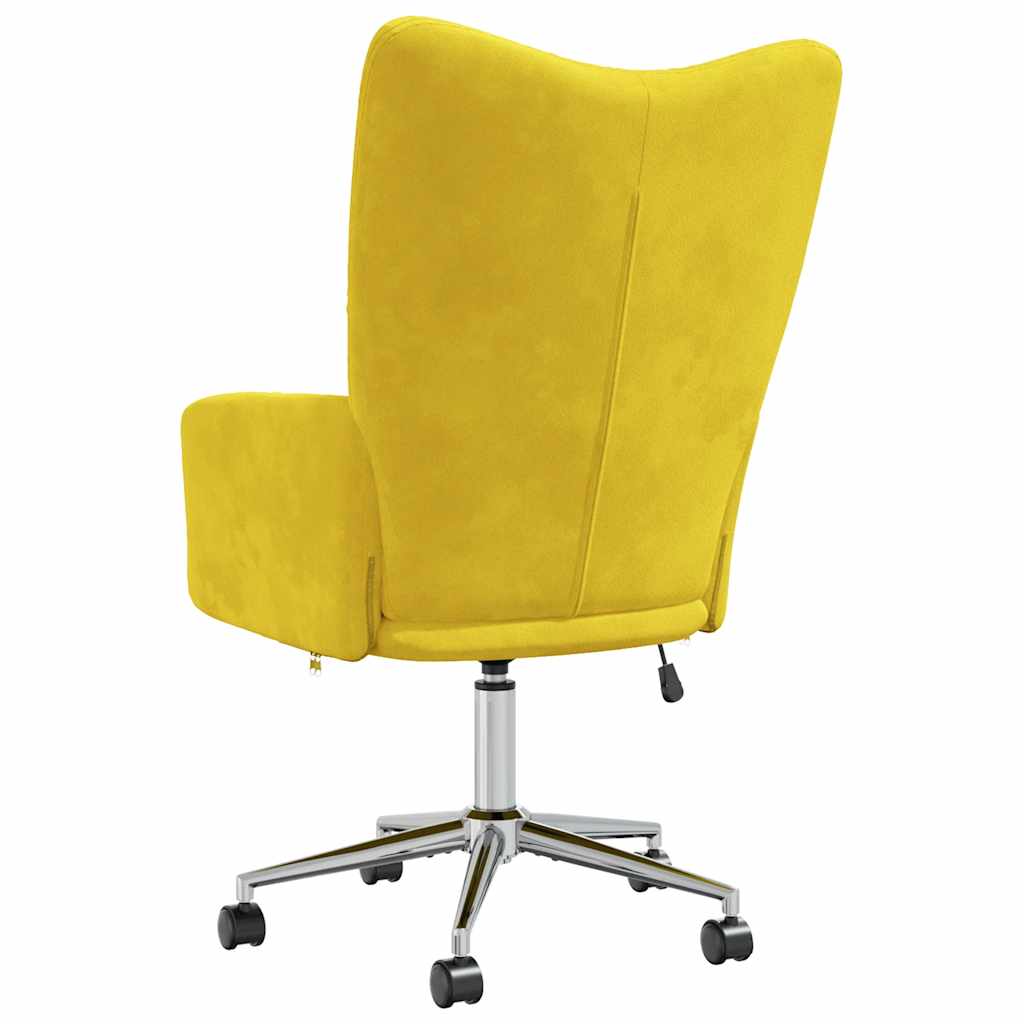 Relaxstoel fluweel mosterdgeel is nu te koop bij PeponiXL, paradijselijk wonen!