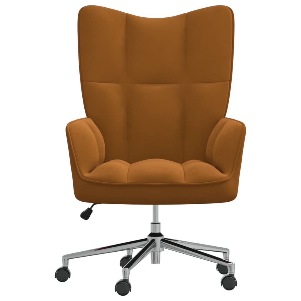 Relaxstoel fluweel bruin is nu te koop bij PeponiXL, paradijselijk wonen!