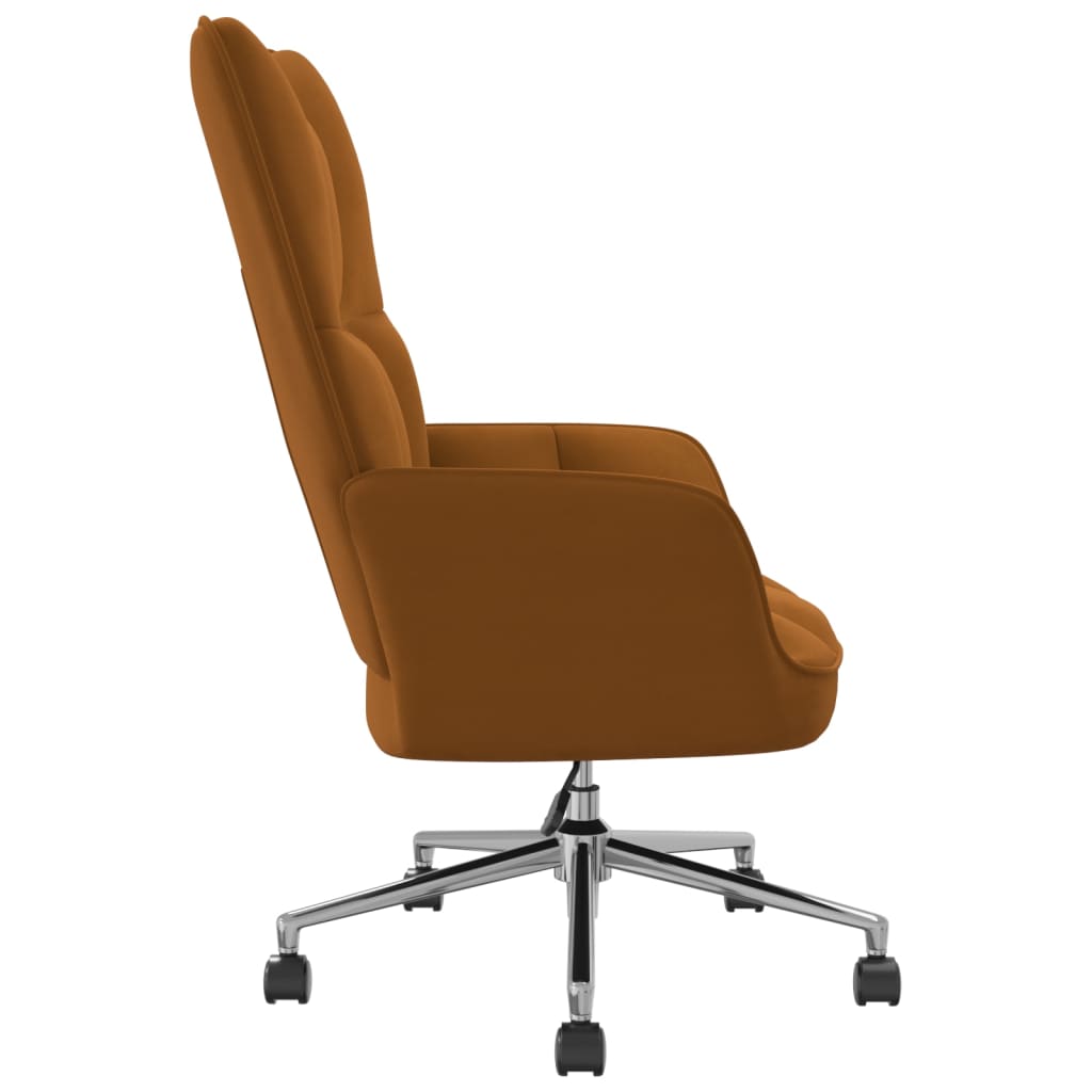 Relaxstoel fluweel bruin is nu te koop bij PeponiXL, paradijselijk wonen!