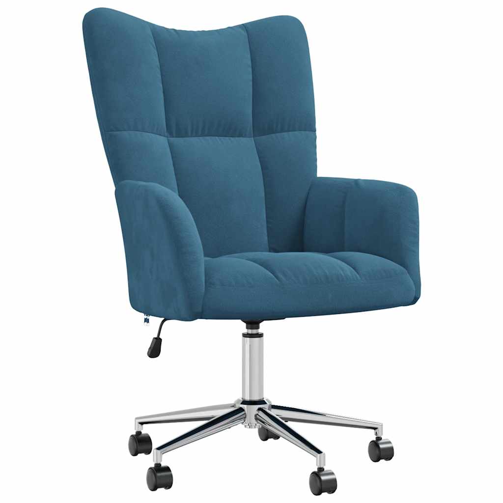 Relaxstoel fluweel blauw is nu te koop bij PeponiXL, paradijselijk wonen!