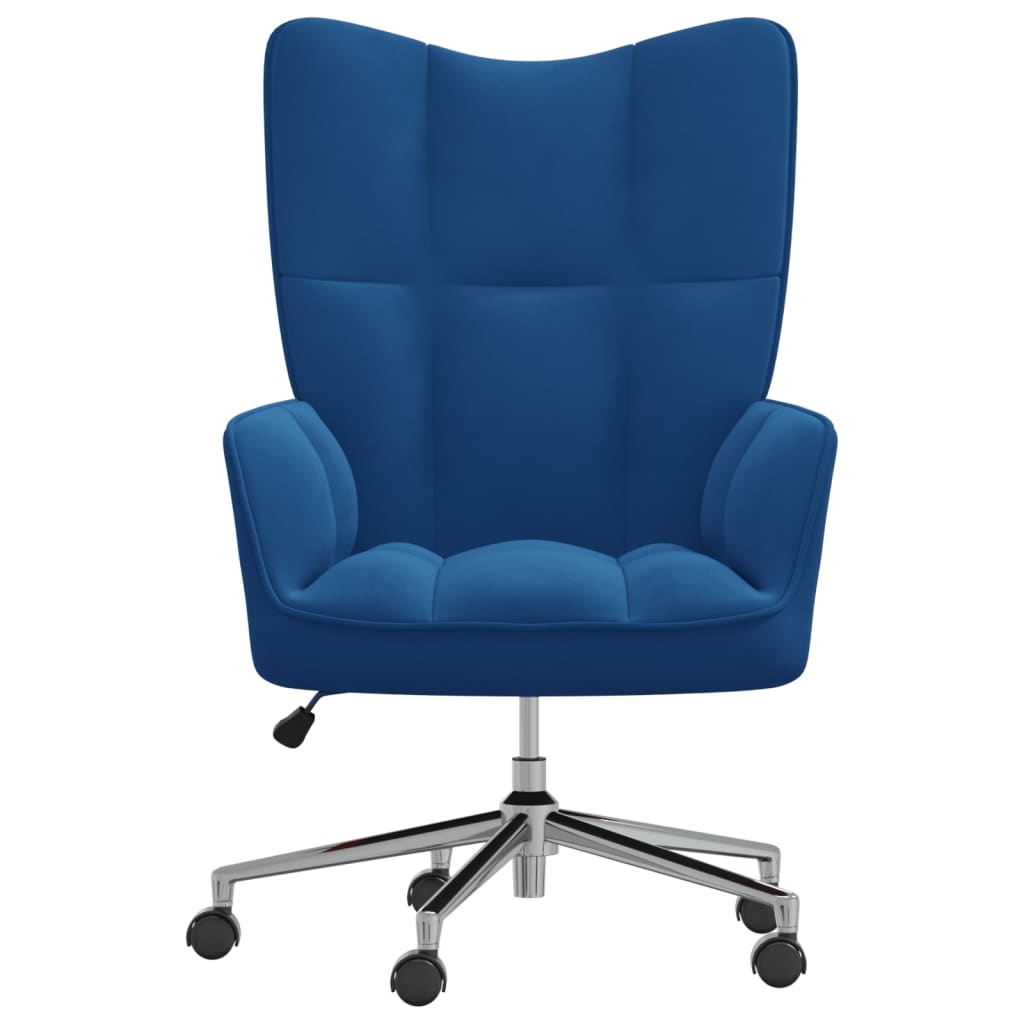 Relaxstoel fluweel blauw is nu te koop bij PeponiXL, paradijselijk wonen!
