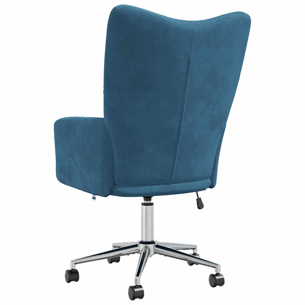 Relaxstoel fluweel blauw is nu te koop bij PeponiXL, paradijselijk wonen!