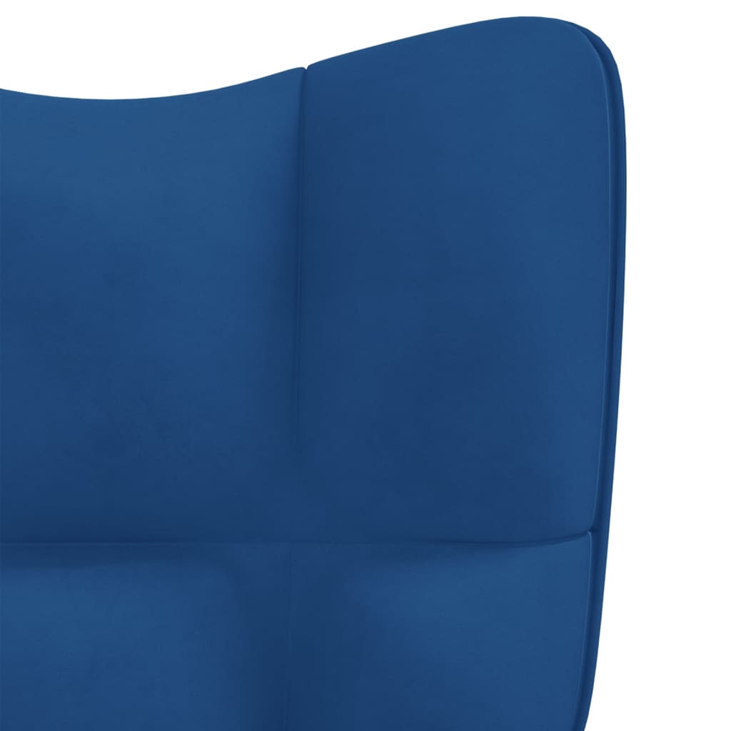 Relaxstoel fluweel blauw is nu te koop bij PeponiXL, paradijselijk wonen!