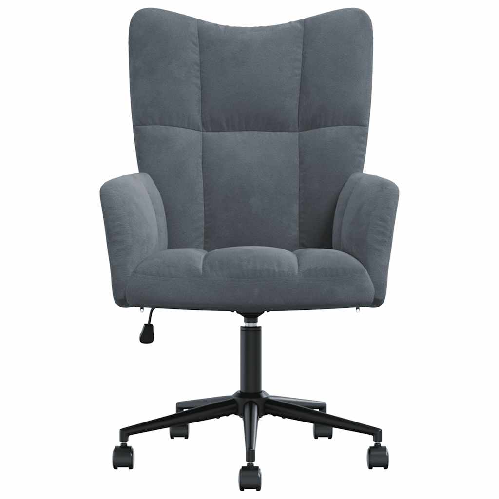 Relaxstoel fluweel donkergrijs is nu te koop bij PeponiXL, paradijselijk wonen!