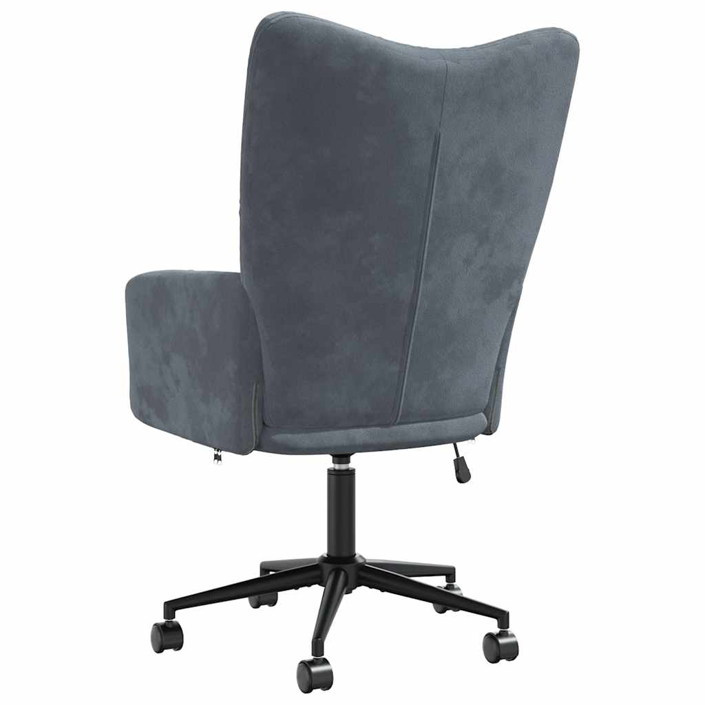 Relaxstoel fluweel donkergrijs is nu te koop bij PeponiXL, paradijselijk wonen!