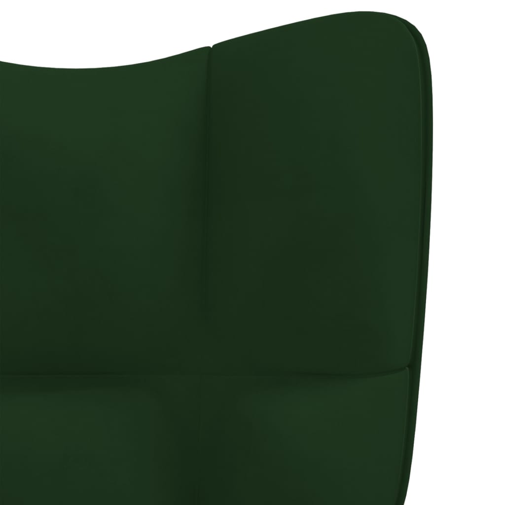 Relaxstoel fluweel donkergoen is nu te koop bij PeponiXL, paradijselijk wonen!