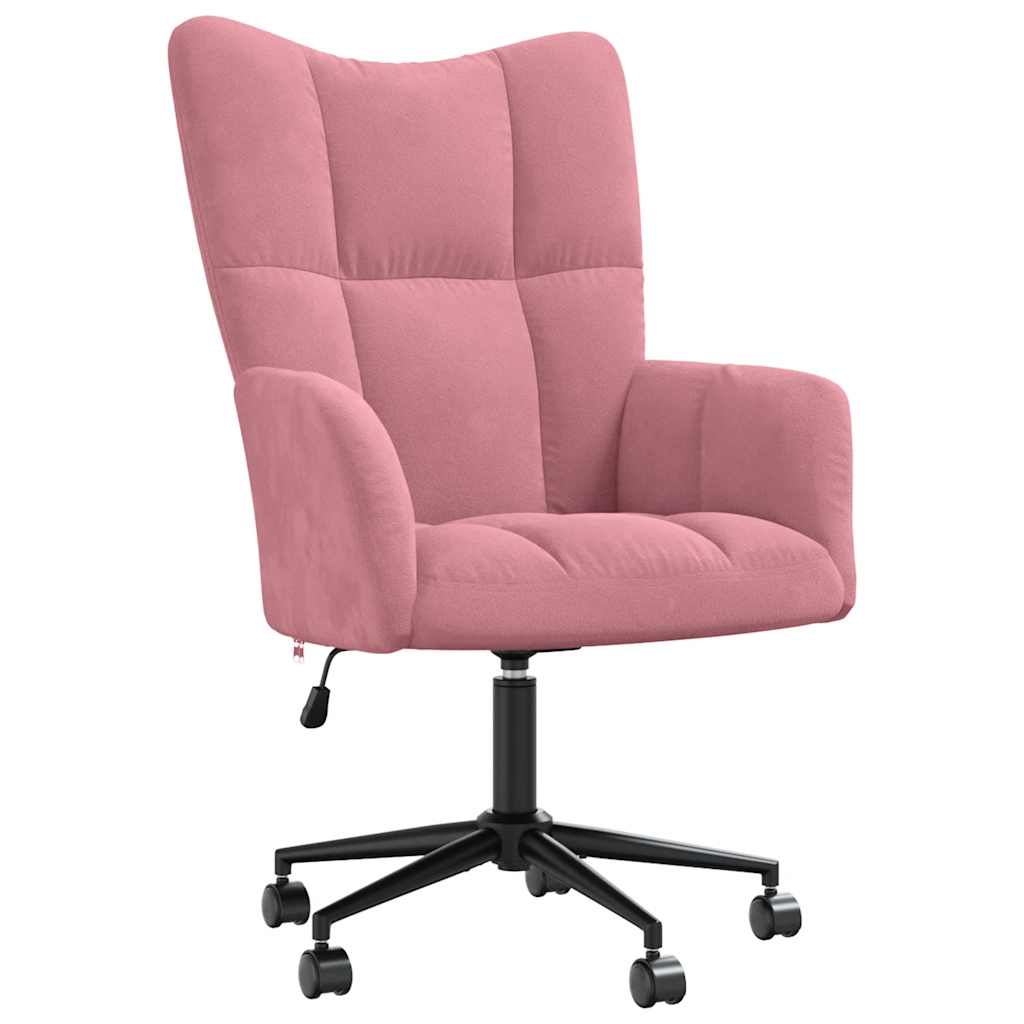 Relaxstoel fluweel roze is nu te koop bij PeponiXL, paradijselijk wonen!