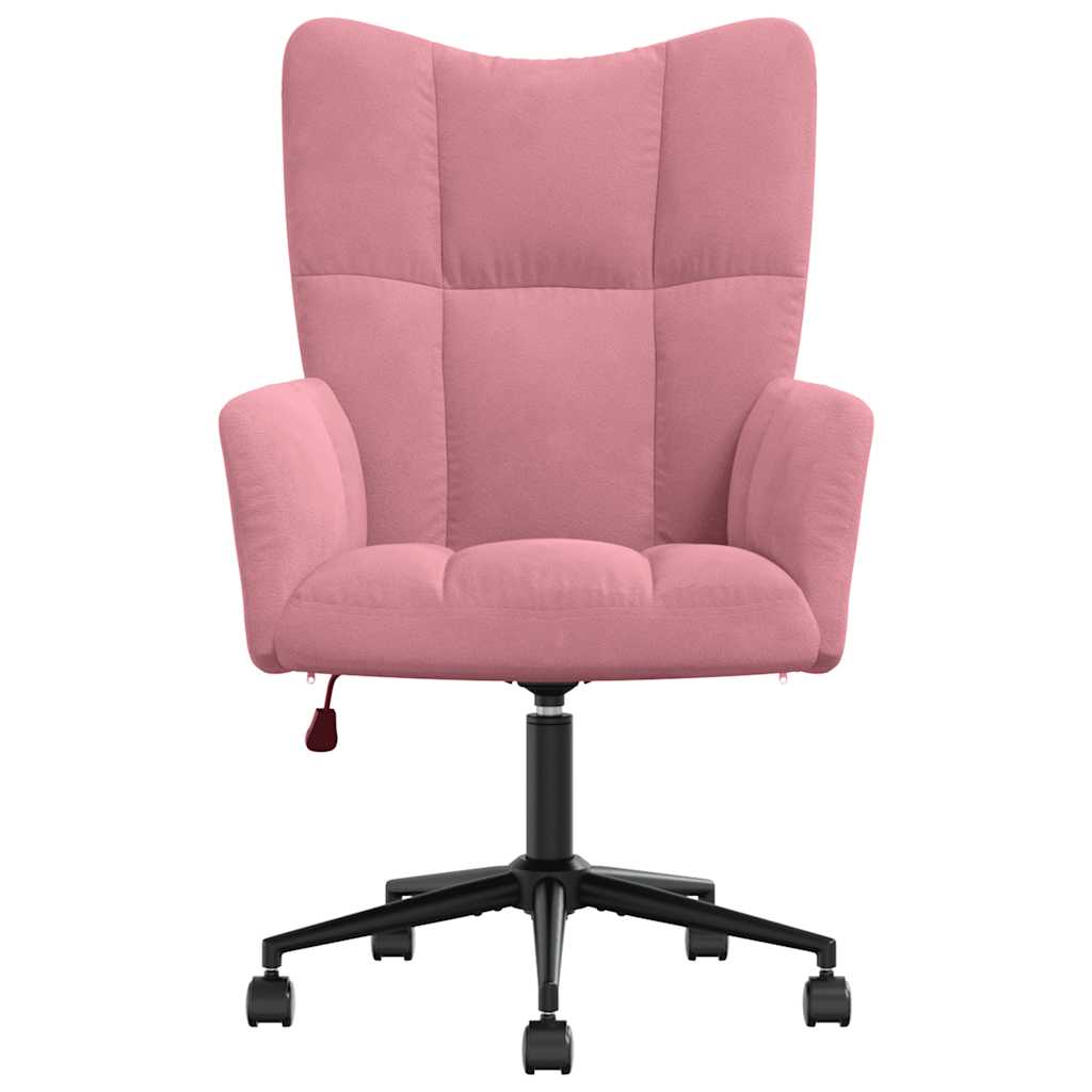 Relaxstoel fluweel roze is nu te koop bij PeponiXL, paradijselijk wonen!