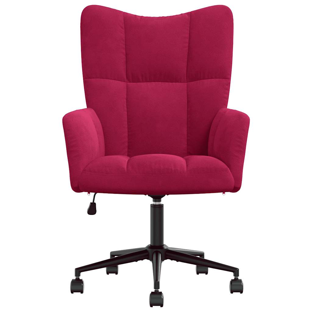 Relaxstoel fluweel wijnrood is nu te koop bij PeponiXL, paradijselijk wonen!