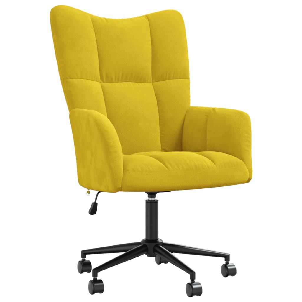 Relaxstoel fluweel mosterdgeel is nu te koop bij PeponiXL, paradijselijk wonen!