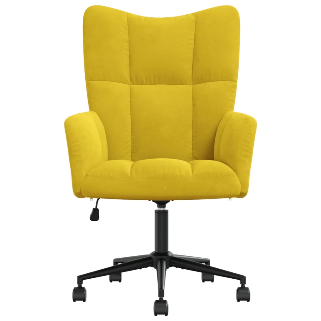 Relaxstoel fluweel mosterdgeel is nu te koop bij PeponiXL, paradijselijk wonen!
