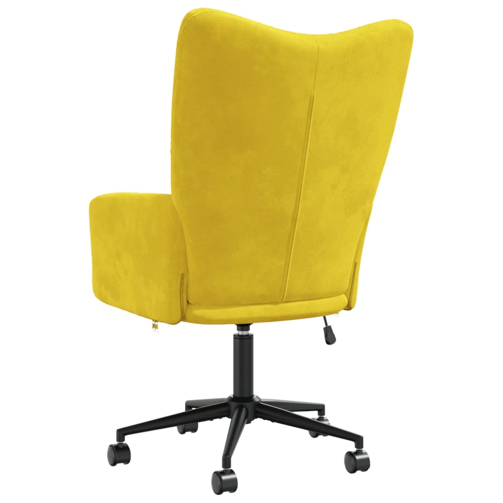 Relaxstoel fluweel mosterdgeel is nu te koop bij PeponiXL, paradijselijk wonen!