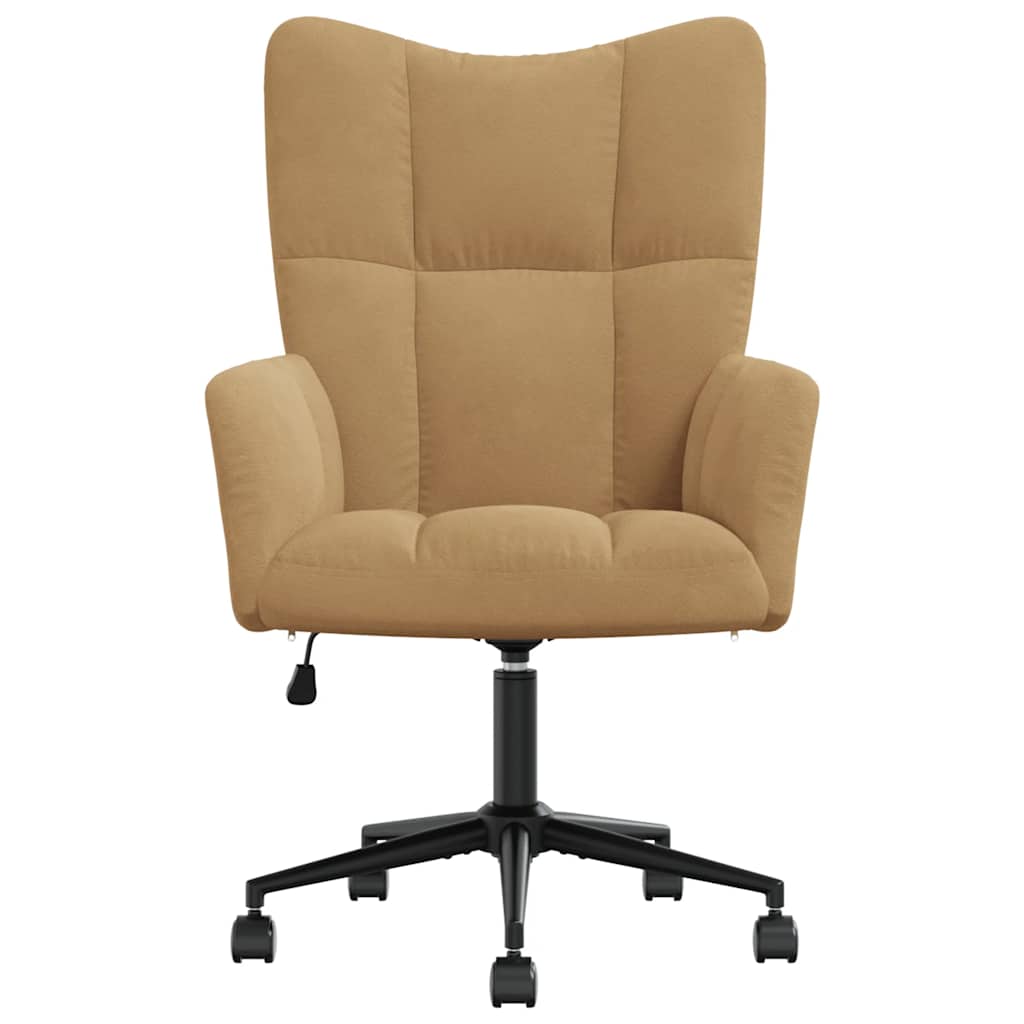 Relaxstoel fluweel bruin is nu te koop bij PeponiXL, paradijselijk wonen!