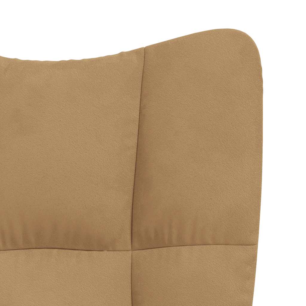 Relaxstoel fluweel bruin is nu te koop bij PeponiXL, paradijselijk wonen!