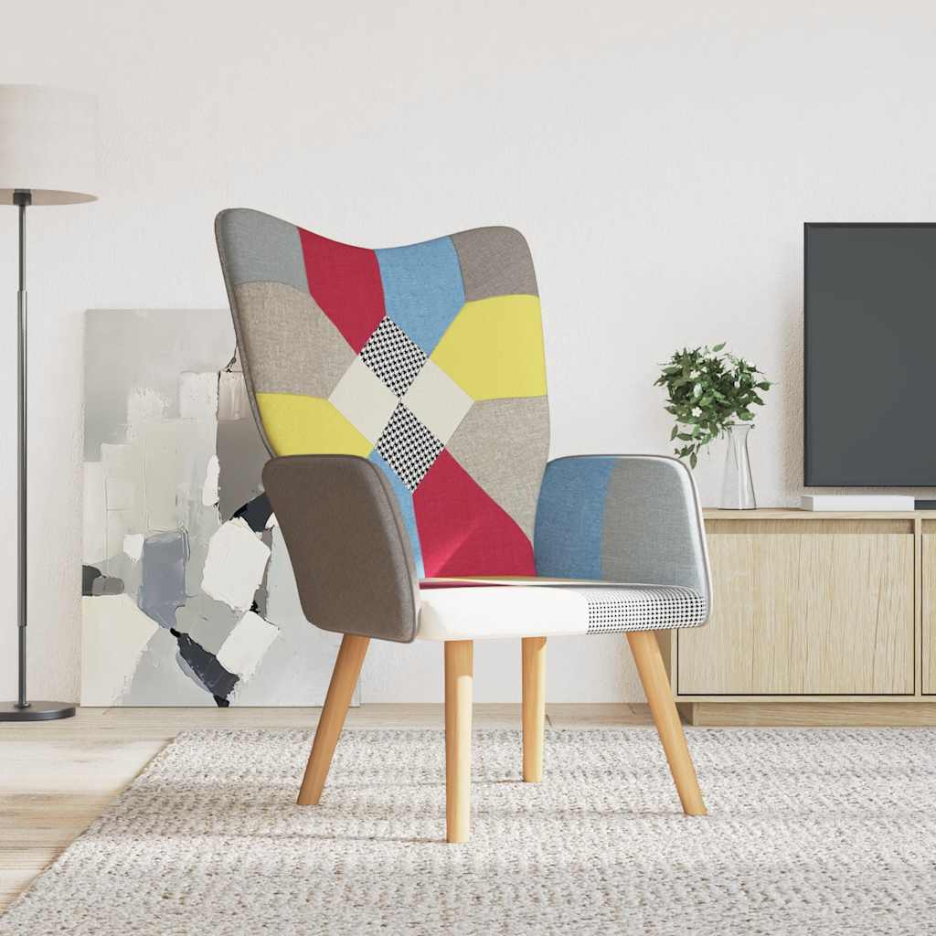 Relaxstoel patchwork stof is nu te koop bij PeponiXL, paradijselijk wonen!