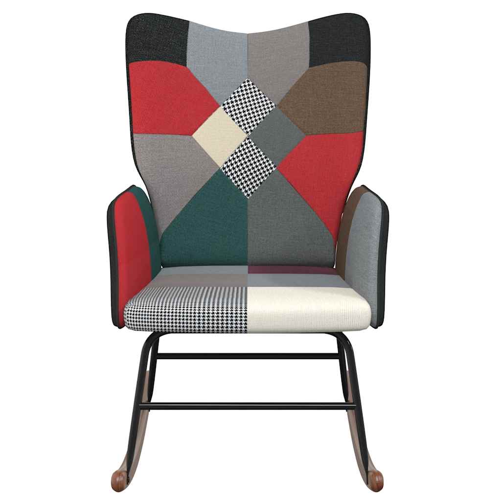 Schommelstoel patchwork stof is nu te koop bij PeponiXL, paradijselijk wonen!