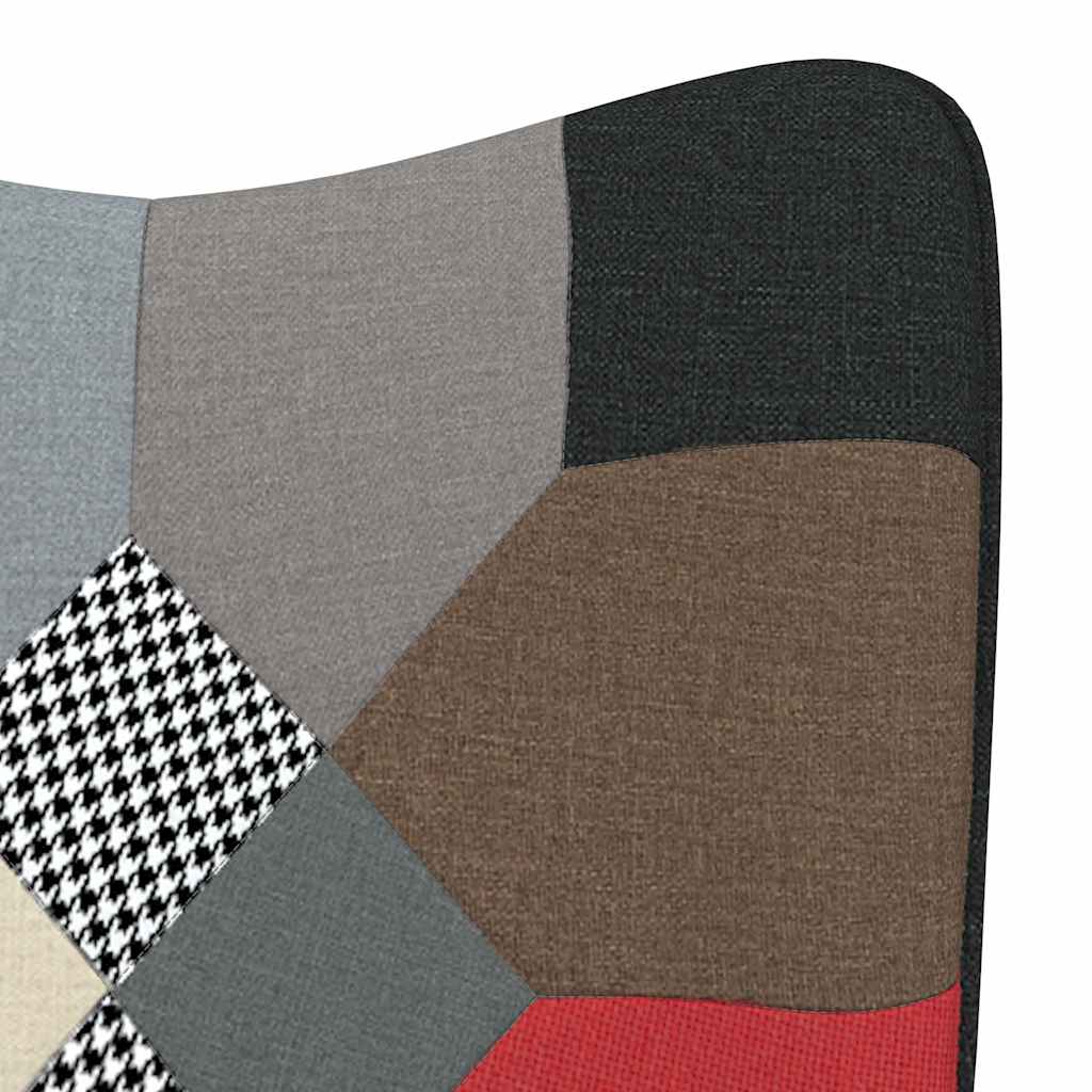 Schommelstoel patchwork stof is nu te koop bij PeponiXL, paradijselijk wonen!