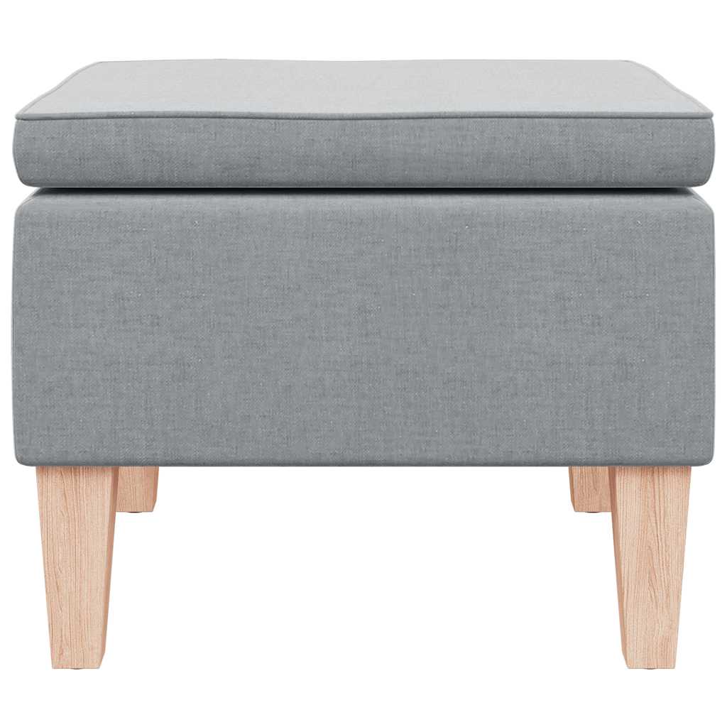 Kruk met houten poten stof lichtgrijs is nu te koop bij PeponiXL, paradijselijk wonen!