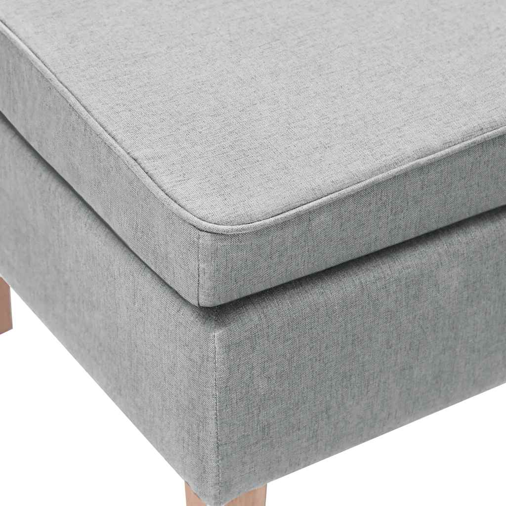 Kruk met houten poten stof lichtgrijs is nu te koop bij PeponiXL, paradijselijk wonen!