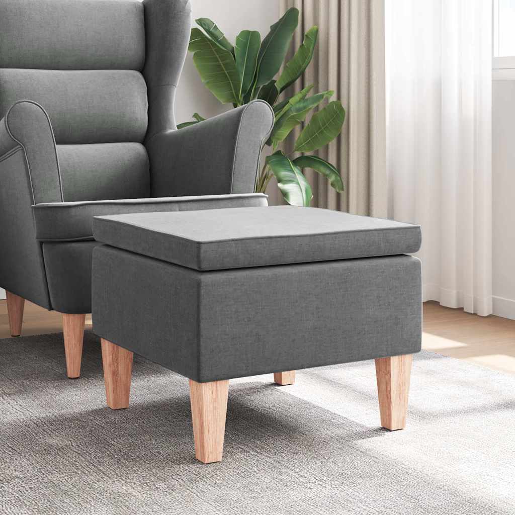 Kruk met houten poten stof donkergrijs is nu te koop bij PeponiXL, paradijselijk wonen!