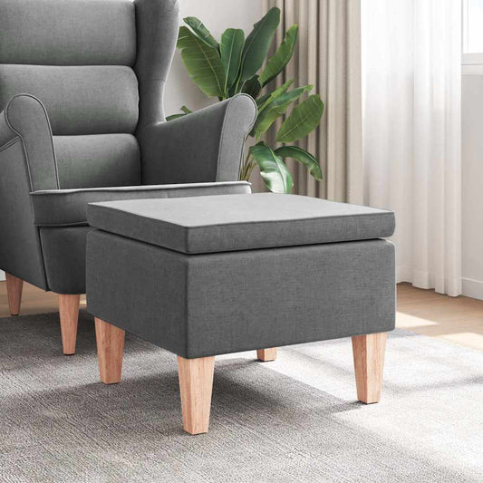 Kruk met houten poten stof donkergrijs is nu te koop bij PeponiXL, paradijselijk wonen!