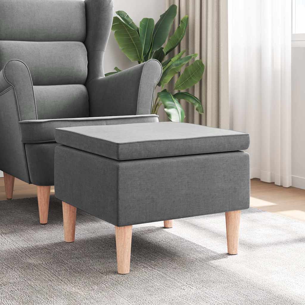 Kruk met houten poten stof donkergrijs is nu te koop bij PeponiXL, paradijselijk wonen!