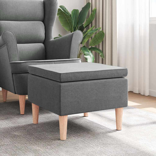 Kruk met houten poten stof donkergrijs is nu te koop bij PeponiXL, paradijselijk wonen!