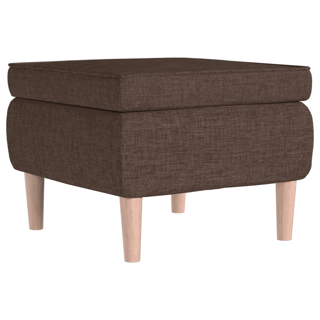 Kruk met houten poten stof bruin is nu te koop bij PeponiXL, paradijselijk wonen!