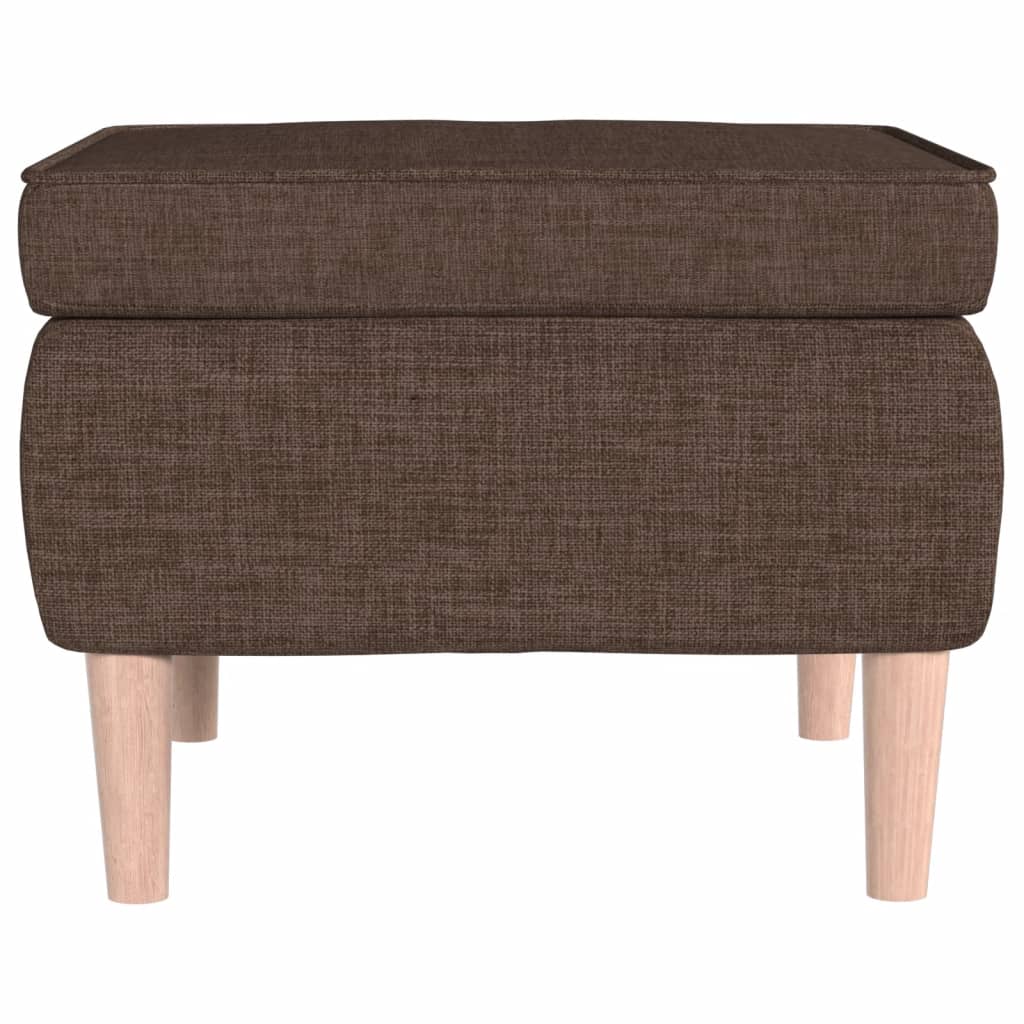 Kruk met houten poten stof bruin is nu te koop bij PeponiXL, paradijselijk wonen!