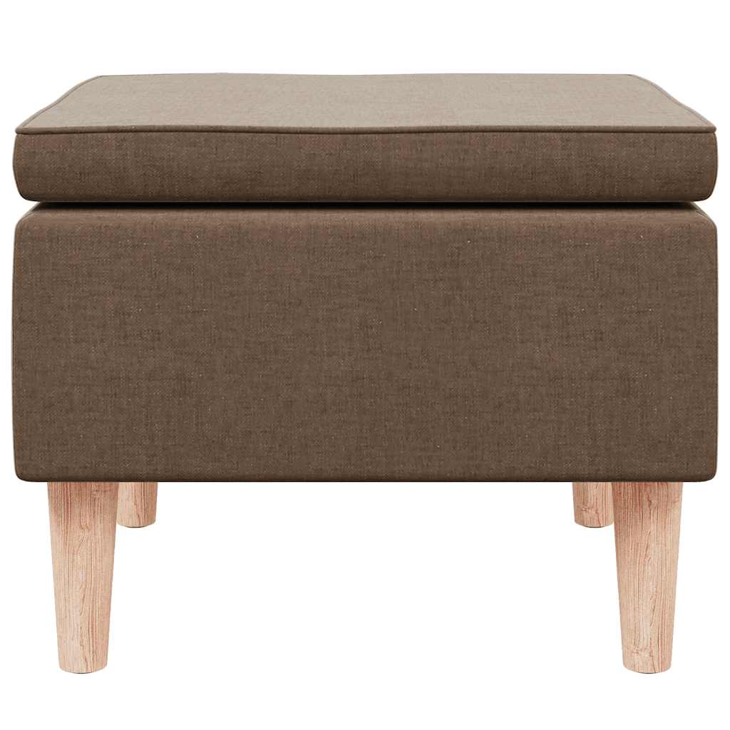 Kruk met houten poten stof bruin is nu te koop bij PeponiXL, paradijselijk wonen!
