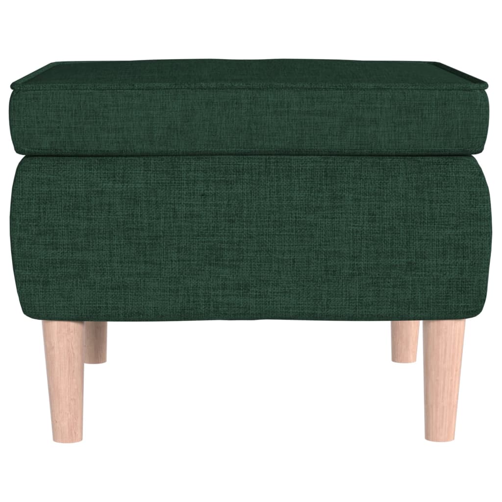 Kruk met houten poten stof donkergroen is nu te koop bij PeponiXL, paradijselijk wonen!