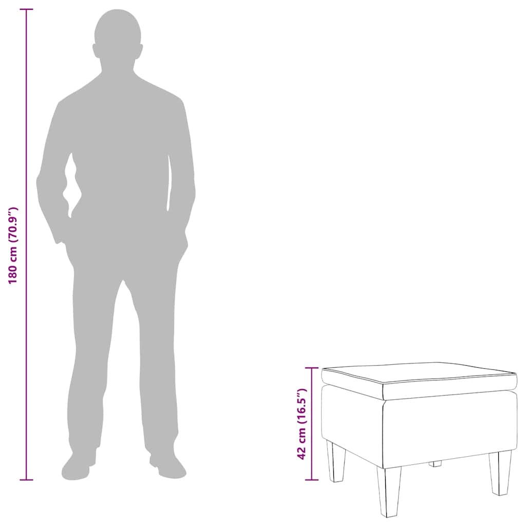 Kruk met houten poten fluweel bruin is nu te koop bij PeponiXL, paradijselijk wonen!