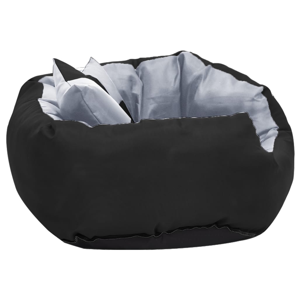 Hondenkussen omkeerbaar en wasbaar 65x50x20 cm grijs en zwart is nu te koop bij PeponiXL, paradijselijk wonen!