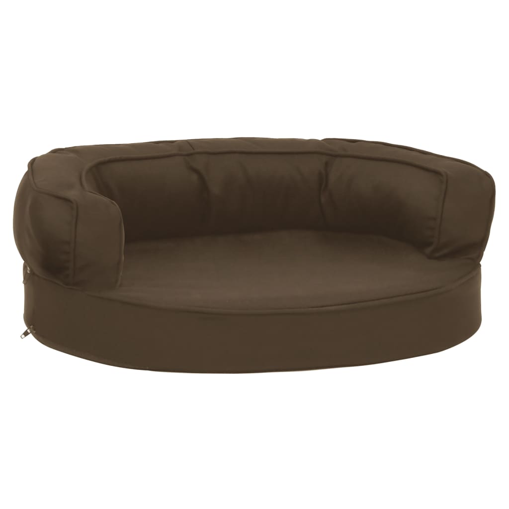 Hondenbed ergonomisch linnen-look 60x42 cm bruin is nu te koop bij PeponiXL, paradijselijk wonen!