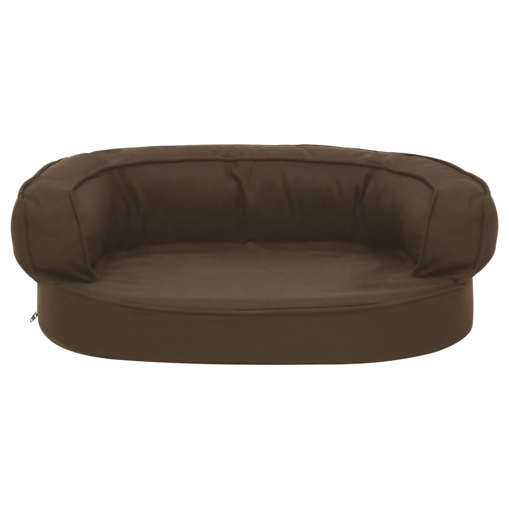 Hondenbed ergonomisch linnen-look 60x42 cm bruin is nu te koop bij PeponiXL, paradijselijk wonen!